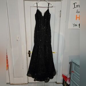 ⚫️🐈‍⬛️La Femme♟️🖤 black prom dress